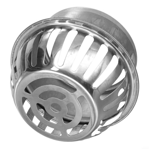 Vasiumic Edelstahl Anti-Verstopfung Dach und Boden Abflussfilter Schutz Outdoor Dachrinne und Kanalrohre, Blätter und Schmutz Verstopfung Verhinderung für Dächer, Balkone (110 mm) von Vasiumic