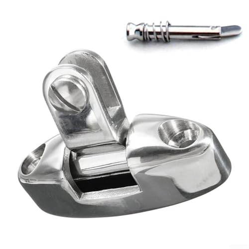 Vasiumic Edelstahl Schwenkbare Seitenhalterung Scharnier Deck Hardware Bimini Top Connector Marine Boot Markise Fitting Kit Boot Baldachin Hardware Outdoor Schatten Hardware (B) von Vasiumic