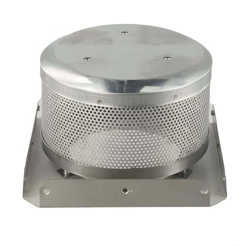 Vasiumic Edelstahl-Terrassenstrahler mit Sockel, 17,8 x 13,2 cm, 304 Stahl-Brennnetz, passend für die meisten 4-seitigen Pyramiden-Gasheizungen, Verbrennungsgitter, Ersatz (7 cm) von Vasiumic