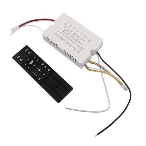 Vasiumic Fan Light Remote Control Receiver Set Wireless Dimmable 6 Speed Frequency Conversion Stepless Dimming AC 110V-265V ABS Material Kit Vasiumic Fan Light Remote Control Receiver Set Wireless Dimmable 6 Speed Frequency Conversion Stepless Dimming AC 110V-265V ABS Material Kit von Vasiumic