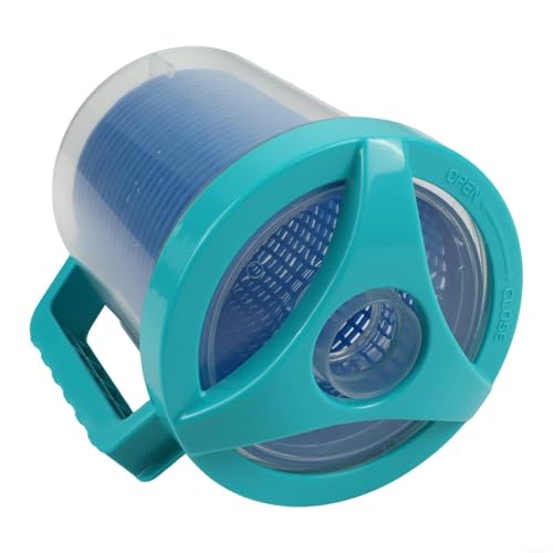 Vasiumic Pool Laubkanister Falle mit Griff kompatibel mit R211084 Deckel extra großer Korb Blau Kunststoff Poolreiniger Laubbeutel Automatische Poolreiniger Teile von Vasiumic