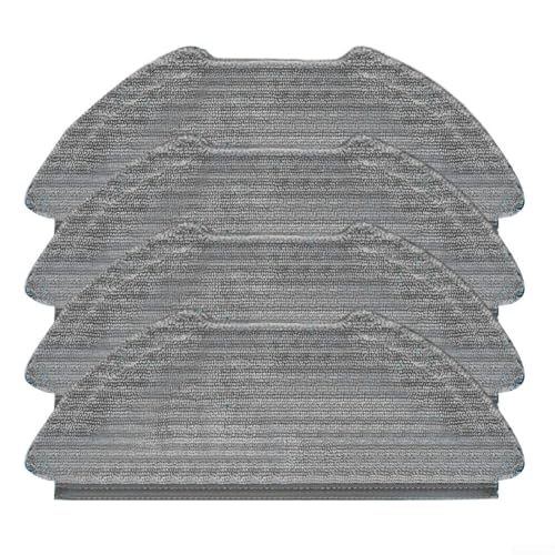 Vasiumic Roboter-Staubsauger-Tücher, Mikrofaser-Ersatz-Wischpads für Roboter-Staubsauger, waschbares Bodenreinigungszubehör, 4/10 Stück, Wischtuch-Ersatzteile (4 Stück) von Vasiumic