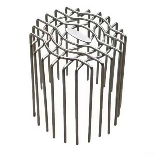 Vasiumic Runde Ablaufabdeckung aus Edelstahl 304 Material Balkon Boden Drainage Dachrinne Fallrohr Schutz Dach Outdoor Garten Schmutzschutz Silber-Finish (90 mm) von Vasiumic