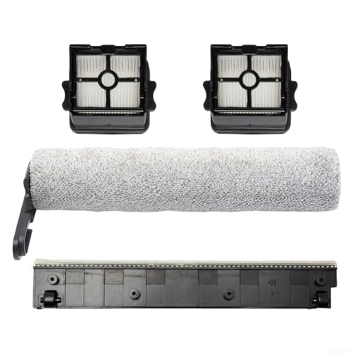 Vasiumic Staubsauger-Ersatzset, Hauptrollbürste mit 2 Filtern und Wischerleiste, kompatibles Zubehör für effiziente Reinigung auf Hartholzböden, Fliesen, Laminat von Vasiumic