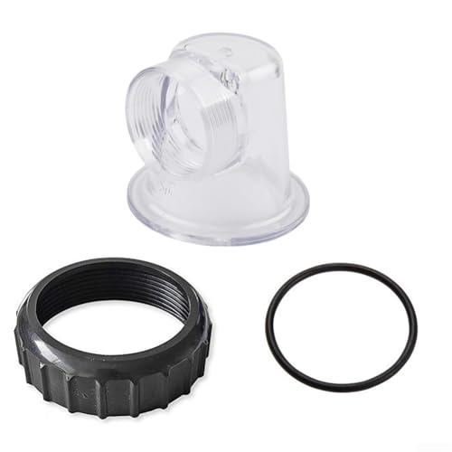 Vasiumic Transparente Abdeckung für SPS25 SPS50 SPS75 SPS100 Umwälzpumpeneinsatz-Komponenten mit O-Ring-Dichtungen und Schraubbeschlägen Poolausrüstungsteile (1 Set) von Vasiumic