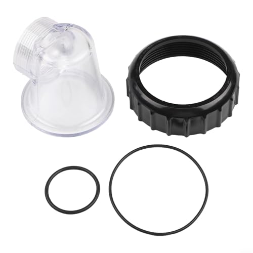 Vasiumic Transparenter Einsatz Vorfilter Deckel Kit mit O-Ringen und Schraube für SPS100 Umwälzpumpe Poolpumpe Ersatzteile Zubehör von Vasiumic