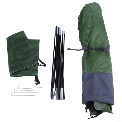 Vasiumic Ultraleichtes Wanderzelt für 1–2 Personen, Doppeltür mit Sichtschutz, 190T Polyester-Taft, 210D Oxford-Basis, hochfeste Fiberglas-Stangen, Regenfliege im Lieferumfang enthalten (1 Person von Vasiumic