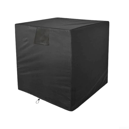 Vasiumic Wasserdichte Abdeckung für Klimaanlagen, quadratisch, vertikal, AC-Schutz, 210D-Oxford-Gewebe, winddichtes Kordelzug-Design, schwarzer Staubschutz, mehrere (91,4 x 91,4 x 99,1 cm) von Vasiumic