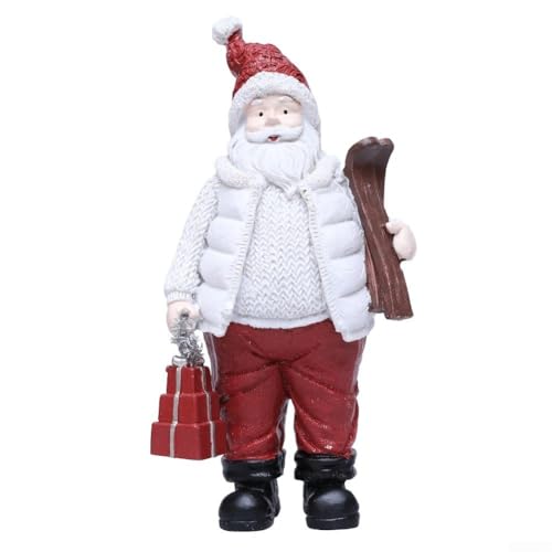 Vasiumic Weihnachtsmann-Figur, Kunstharz, Ornament, Dekoration, Urlaub, saisonale Dekoration, handbemalt, Sammlerstück, Andenken, traditionelles festliches Zuhause Vasiumic Weihnachtsmann-Figur, Kunstharz, Ornament, Dekoration, Urlaub, saisonale Dekoration, handbemalt, Sammlerstück, Andenken, traditionelles festliches Zuhause von Vasiumic