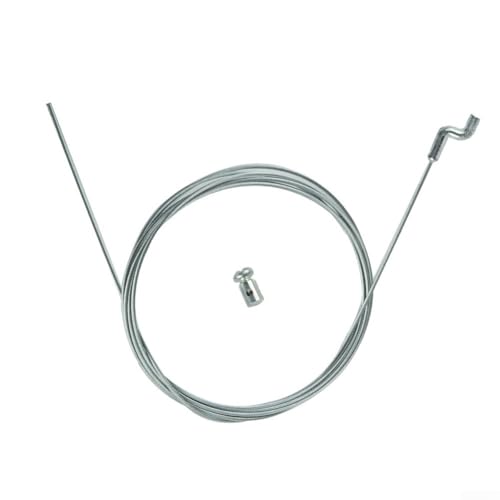 Z-Hook Rasenmäher-Gaszug-Reparatur-Set, 200 cm, Stahldraht, Motorbremse, Antriebskabel mit Schraubnippel für Gartenmaschinen, Rasenmäher, Traktoren (5 Stück) von Vasiumic
