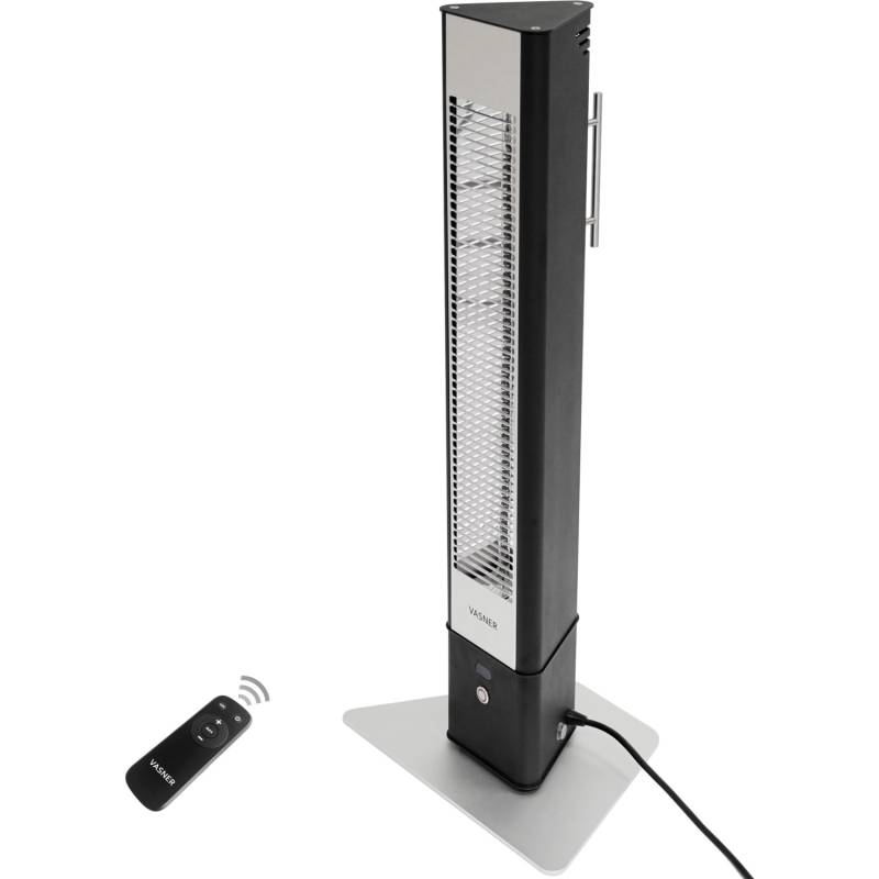 VASNER HeatTower Infrarot-Standheizstrahler 2500 W mit Fernbedienung Schwarz von Vasner