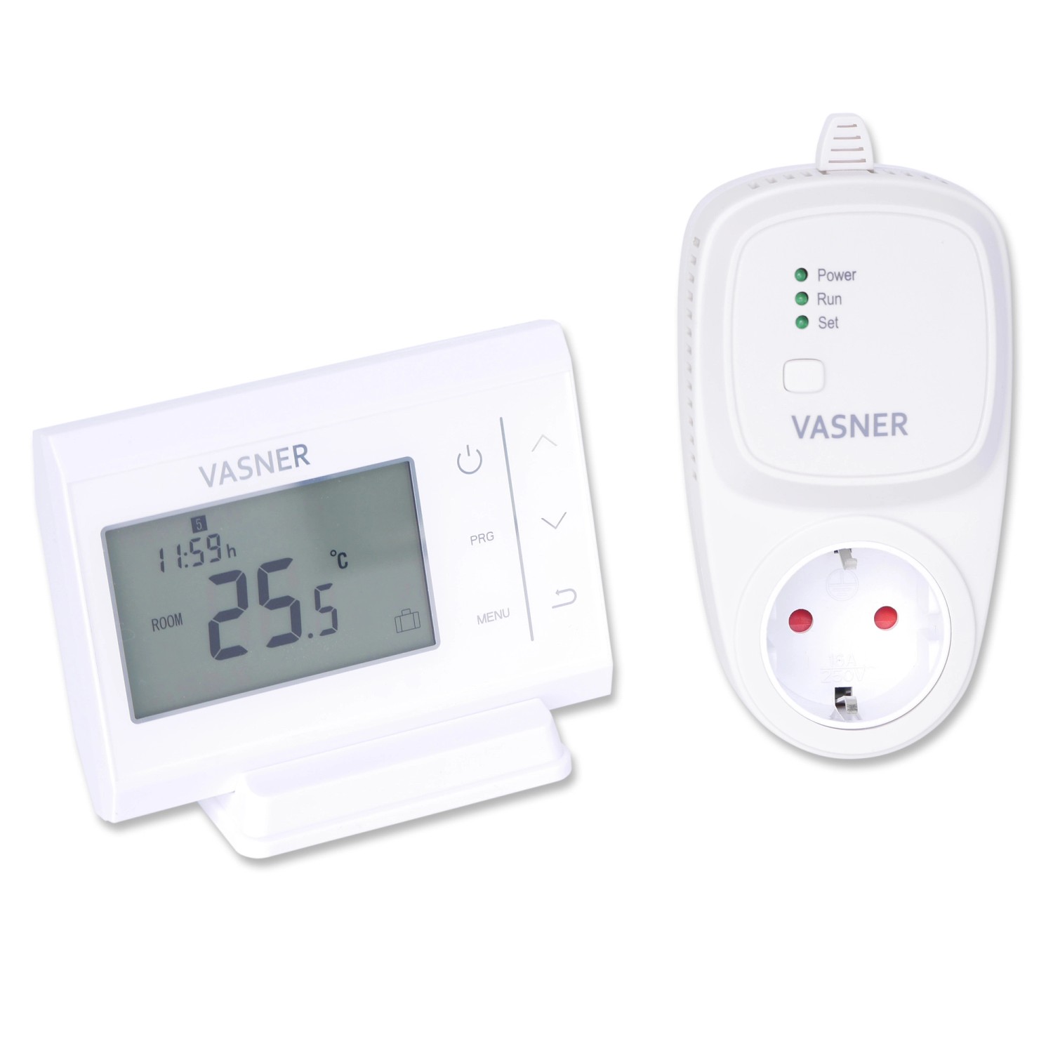 Vasner Funk-Raumthermostat Set VFT35 Weiß von Vasner