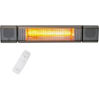 Vasner Heizstrahler "Bluetooth, grau, Appino BEATZZ", 2000 W, Wand / Decke mit Musik & LED von Vasner