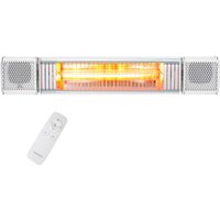 Vasner Heizstrahler "Bluetooth, weiß, Appino BEATZZ", 2000 W, Wand / Decke mit Musik & LED von Vasner