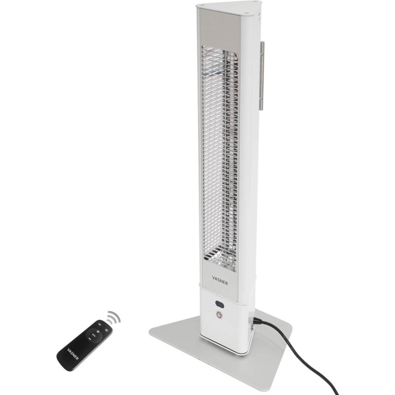 Vasner Infrarot-Standheizstrahler HeatTower 2500 W mit Fernbedienung Weiß von Vasner