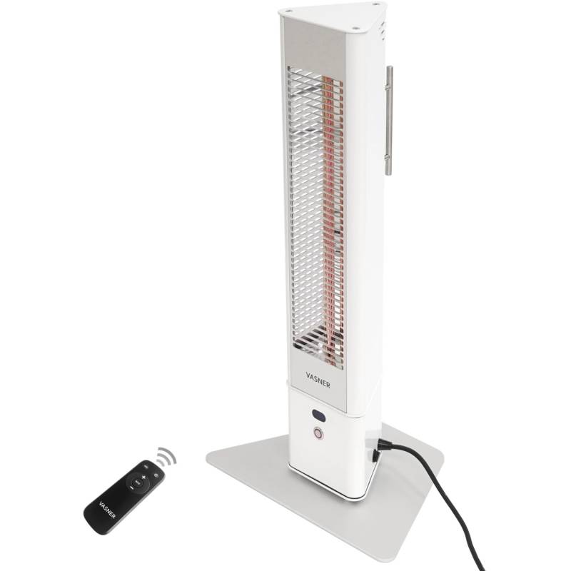 Vasner Infrarot-Standheizstrahler HeatTower Mini 1500 W Fernbedienung Weiß von Vasner