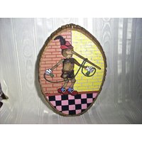 Pinocchio Beim Versuch, Seil Pyrography Art Zu Springen Und Holz Wandplakette Malen Pinocchio Beim Versuch, Seil Pyrography Art Zu Springen Und Holz Wandplakette Malen von VastVintageVisions