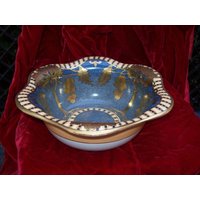 Vintage Noritake Keramik Hand Dekorierte Große Schüssel Mit Schweren Gold Design Vintage Noritake Keramik Hand Dekorierte Große Schüssel Mit Schweren Gold Design von VastVintageVisions