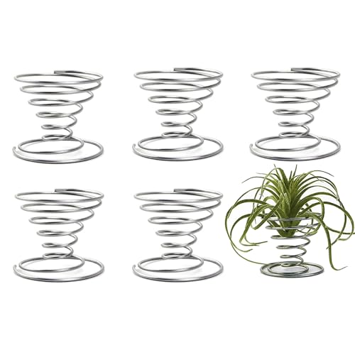 6 Stück Luftpflanzenhalter, Rack Air Plant Vase, Draht Luft Pflanzenständer, Basis für Pflanzen- oder Teeservice von Vastsea