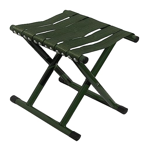 Vastsea Kleiner klappbarer Campinghocker für Erwachsene, Langlebiger und Praktischer Klappstuhl, Geeignet für Outdoor-Camping, Wandern und Grillen(Grün) von Vastsea