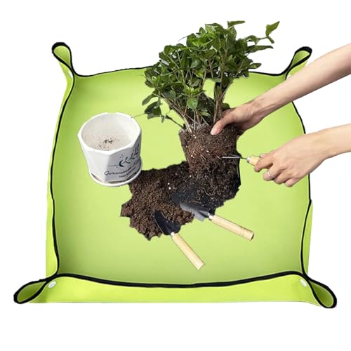 Vastsea Umtopfen Pflanzmatte, Gartenmatte, Faltbare Gartenmatte, Wasserdicht Schmutzabweisend, für Garten Sämling Umtopf (75x 75cm) von Vastsea