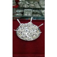 Reines Silber-Kalash Mit Löffel | Loti in Thai, Für Zuhause, Geschenk - Set Von 6 Reines Silber-Kalash Mit Löffel | Loti in Thai, Für Zuhause, Geschenk - Set Von 6 von VastuStoreOnline