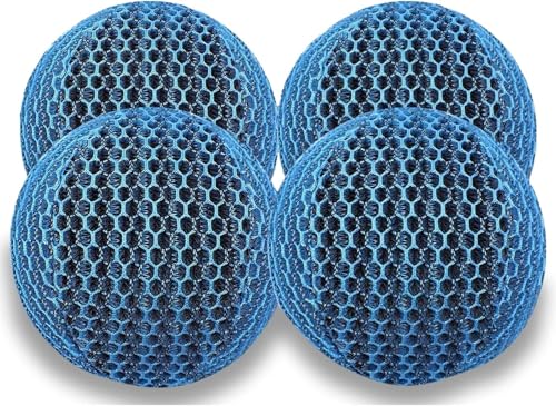 Vauki 4 Stück Whirlpool Schaumabsorber & Ölabsorbierende Filterkugeln - Schwimmende Abschäumbälle für Heißwasserbecken,100ml/Min Absorptionsleistung, Wiederverwendbar 50x für Spa/Hot Tub-N von Vauki