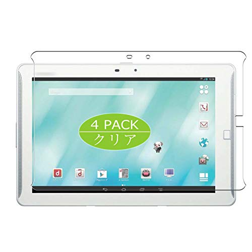 Vaxson 4 Stück Schutzfolie kompatibel mit FUJITSU Docomo Tablet Arrows Tab F-02F / FJT21 10.1" Display Folien Displayschutzfolie （ Nicht Panzer Schutz Glas Folie SchutzGlas Nicht PanzerGlas ） Update von Vaxson