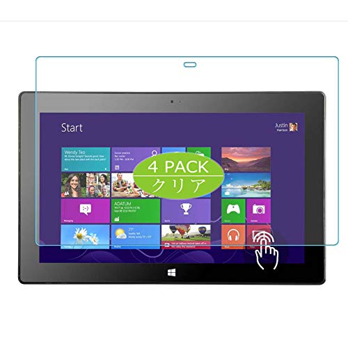 Vaxson 4 Stück Schutzfolie kompatibel mit Microsoft Surface Pro 2 10.6" Display Folie Folien Displayschutzfolie （ Nicht Panzer Schutz Glas Folie SchutzGlas Nicht PanzerGlas ） Update von Vaxson