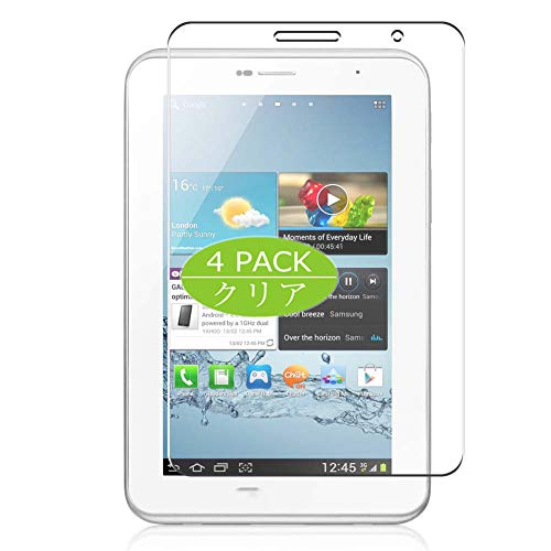 Vaxson 4 Stück Schutzfolie kompatibel mit Samsung Galaxy Tab 2 P3100 P3110 P3108 7.1" Tab2 Display folie folien Displayschutzfolie （ nicht Panzer Schutz Glas folie SchutzGlas nicht PanzerGlas ） Update von Vaxson