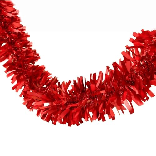10 Stück Weihnachtsgirlande Lametta 9cm x 2m Bunte Glitzer Girlande Weihnachten Weihnachtsbaum Lametta Girlande Tinsel Garland Weihnachtsdeko Baumschmuck Christbaumschmuck,Rot A 10 Stück Weihnachtsgirlande Lametta 9cm x 2m Bunte Glitzer Girlande Weihnachten Weihnachtsbaum Lametta Girlande Tinsel Garland Weihnachtsdeko Baumschmuck Christbaumschmuck,Rot A von Vayliro