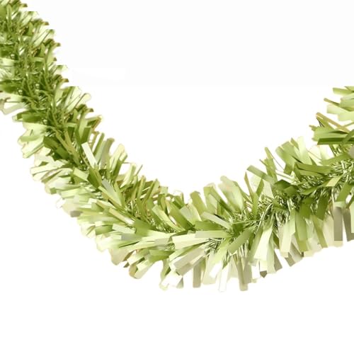 2 Stück Weihnachtsgirlande Lametta 9cm x 2m Bunte Glitzer Girlande Weihnachten Weihnachtsbaum Lametta Girlande Tinsel Garland Weihnachtsdeko Baumschmuck Christbaumschmuck,Grün A 2 Stück Weihnachtsgirlande Lametta 9cm x 2m Bunte Glitzer Girlande Weihnachten Weihnachtsbaum Lametta Girlande Tinsel Garland Weihnachtsdeko Baumschmuck Christbaumschmuck,Grün A von Vayliro