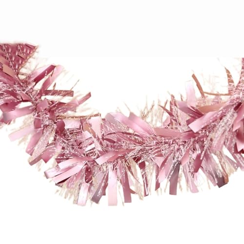 2 Stück Weihnachtsgirlande Lametta 9cm x 2m Bunte Glitzer Girlande Weihnachten Weihnachtsbaum Lametta Girlande Tinsel Garland Weihnachtsdeko Baumschmuck Christbaumschmuck,Rosa B 2 Stück Weihnachtsgirlande Lametta 9cm x 2m Bunte Glitzer Girlande Weihnachten Weihnachtsbaum Lametta Girlande Tinsel Garland Weihnachtsdeko Baumschmuck Christbaumschmuck,Rosa B von Vayliro