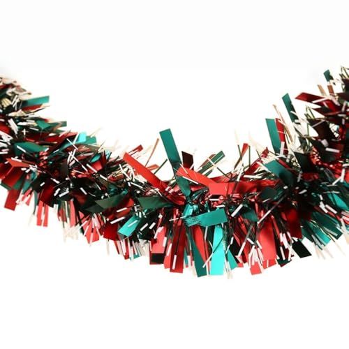 3 Stück Weihnachtsgirlande Lametta 9cm x 2m Bunte Glitzer Girlande Weihnachten Weihnachtsbaum Lametta Girlande Tinsel Garland Weihnachtsdeko Baumschmuck Christbaumschmuck,Bunt B 3 Stück Weihnachtsgirlande Lametta 9cm x 2m Bunte Glitzer Girlande Weihnachten Weihnachtsbaum Lametta Girlande Tinsel Garland Weihnachtsdeko Baumschmuck Christbaumschmuck,Bunt B von Vayliro