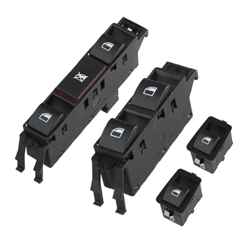 Fensterheberschalter Für E46 3er Limousine Touring 320d 320i 1999-2005 Fensterheberschalter Taste Elektrischer Fensterheber Schalter(Set B (4pcs)) von Vbbrswaad