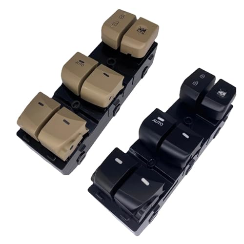Fensterheberschalter Für Hyundai Für Elantra Lang 2012 2013 2014 2015 2016 93570-4V000 935704V000 Elektrischer Fensterheberschalter Autoteile(Beige AUTODOWN) von Vbbrswaad