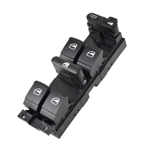 Fensterheber Schalter Für Jetta Für Golf Für GTI MK4 Für Passat B5 1998 1999 2000 2001-2005 Fenster Master Control Switch Panel Glas Heber Taste 3BD959857(Black 10Pin) von Vbbrswaadtp
