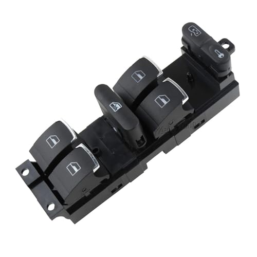 Fensterheber Schalter Für Jetta Für Golf Für GTI MK4 Für Passat B5 1998 1999 2000 2001-2005 Fenster Master Control Switch Panel Glas Heber Taste 3BD959857(Chrome 9Pin) von Vbbrswaadtp