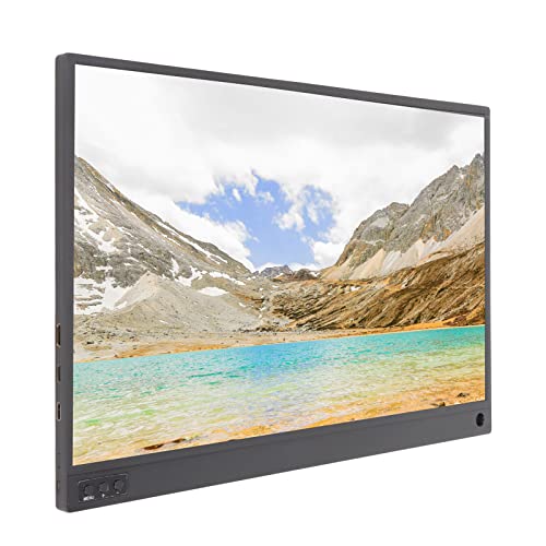 VBESTLIFE Tragbarer Monitor, 15,6 Zoll HD 1080P USB C HDMI Zweiter Externer Monitor Eingebaute Mono-Stereo-Lautsprecher für Präsentationen, Spiele, Videos, Fernsehsendungen, Fotos von VBESTLIFE