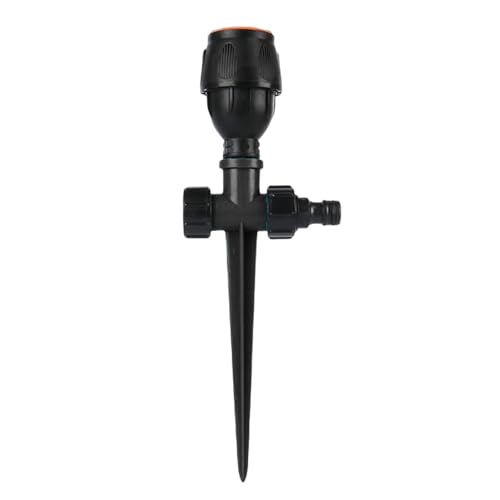 Rotating Tripod Sprinkler, Edelstahl Rotary Bewässerung Stativ Teleskop Unterstützung Sprinkler,Rasensprenger Große Flächen,Impulsregner,Rotating Tripod Sprinkler,Wenig Druck Rasensprenger, von Vbnuyhim