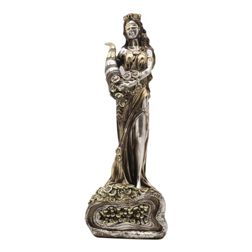 Vbnuyhim Göttin Fortuna Figur,Verblendete Göttin Fortuna,Verziertes Fortuna-Göttin-Ornament - Griechische Harzgöttin-Statue, symbolische Glücksfigur für Sammler und Heimdekoration von Vbnuyhim