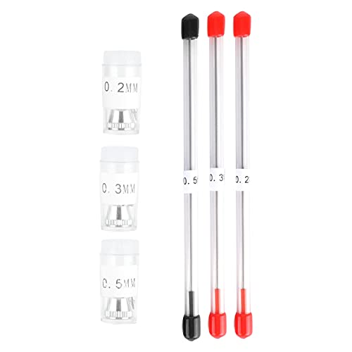 Vcedas 0,2/0,3/0,5 Mm Airbrush-Düse, Airbrush-Nadel, Düsenkappe, Ersatzteile für Spritzpistolen-Spritzgerät von Vcedas