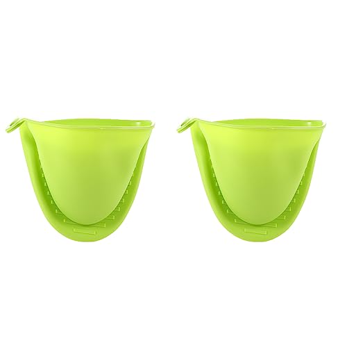 Vctitil 2 Stück Silikon-Ofenhandschuhe, hitzebeständig, Küche, Backen, Verbrühungsschutz, Topflappen, Isolierhandschuhe, Haushalt für Küche, Kochen und Backen von Vctitil