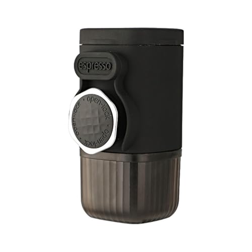 Vctitil Tragbarer Espressokocher, handgepresste Mini-Reise-Kaffeemaschine, kein Strom erforderlich, Hand-Espressokocher, perfekt für Outdoor-Camping, Wandern, Picknick von Vctitil
