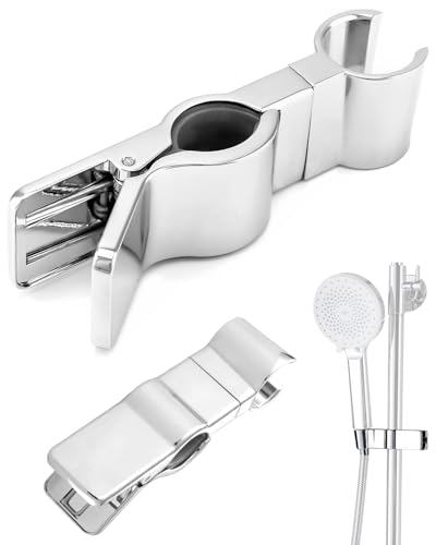 Duschkopfhalterung Halterung, Verstellbare Duschkopfhalter 20–29 mm Duschhalterung Ohne Bohren 35°drehbar Handbrause Halterung Duschkopfhalterung Halterung, Adjustable Shower Head Holder for Slide Bar von Vcumter