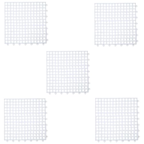 1/5/10 Stück Spleißbare Bodenmatte, ineinandergreifend, hohl, hydrophobe Matte, rutschfeste Toiletten-Fußmatte von Vdaxvme