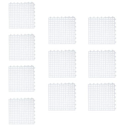 1/5/10 Stück Spleißbare Bodenmatte, ineinandergreifend, hohl, hydrophobe Matte, rutschfeste Toiletten-Fußmatte von Vdaxvme