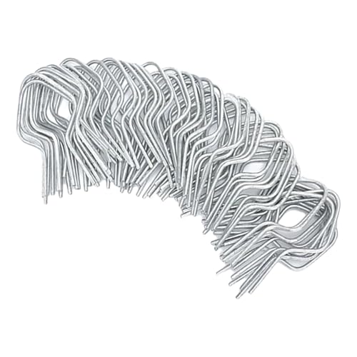 100 Stück Mehrzweck-Kettenglied-Zaunbinder, 11 Gauge, stabile Metalldrehungen für Bauernhof- und Gartenzaunprojekte, Zubehör, Metallzaunbinder von Vdaxvme