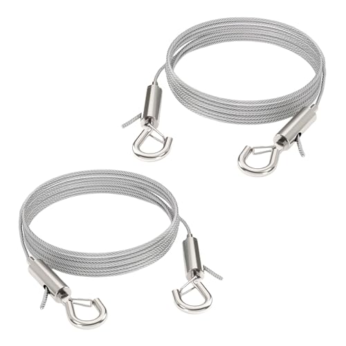 2 Packung Aus Edelstahl Verstellbares Bild Hanging Draht Set Accessoire Für Kunstrahmen Und Glasstützen Bis Zu 100 Pfund Rahmenhängesysteme von Vdaxvme