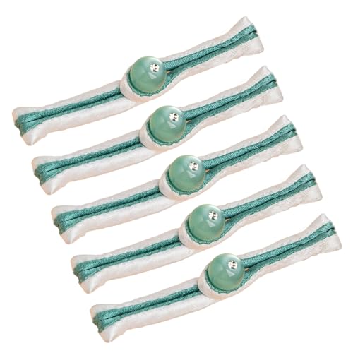 5 PCs Chinesischer Verschlussknopf Traditioneller Nähknopf Chinesische Knoten Knoten Cheongsam Mit Jadeperlen von Vdaxvme